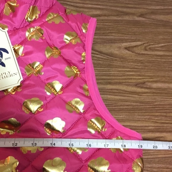 𝅺Simply Southern pink puffer vest size small - Picture 4 of 11